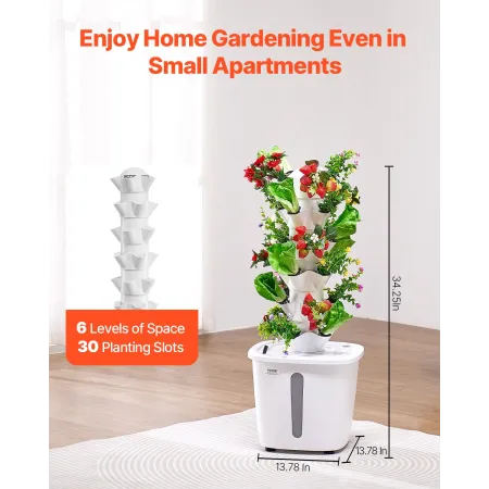 Hydroponic voksende system 30 bælg Smart hydroponic tårn