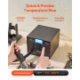 Hot Air Rework Station, 1000W Digital SMD Rework Station, 212℉-896℉ Hot Air Gun with 99-Level Adjustable Airflow, 3 Pre-Set Chan