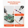 Hot Air Rework Station, 1000W Digital SMD Rework Station, 212℉-896℉ Hot Air Gun with 99-Level Adjustable Airflow, 3 Pre-Set Chan