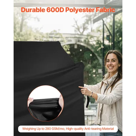 Grill Cover, 52 inch BBQ Covers for Outdoor Grills, Waterproof, Fade Resistant, Weather Resistant Heavy Duty 600D Polyester, Eas
