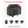 Grill Cover, 52 inch BBQ Covers for Outdoor Grills, Waterproof, Fade Resistant, Weather Resistant Heavy Duty 600D Polyester, Eas