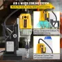 Magnetic Drill, 1100W 4 cm Boring Diameter, 2697lbf/12000N Portable Electric Mag Drill Press with 12 Bits, 580 RPM Max Speed Dri