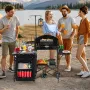 Camping køkkenbord bærbar udendørs kogestation opbevaring