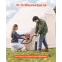 Inflatable Tents for Camping, 3-5 Person Easy Setup Blow up Tent with Hand Pump, 300D Oxford 4 Season Glamping Tent with Stove J