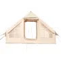 Inflatable Tents for Camping, 3-5 Person Easy Setup Blow up Tent with Hand Pump, 300D Oxford 4 Season Glamping Tent with Stove J