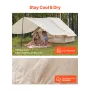 Oppusteligt telt til camping 3-5 person glampende telt med