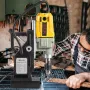 Magnetic Drill, 1100W 4 cm Boring Diameter, 2697lbf/12000N Portable Electric Mag Drill Press with 12 Bits, 580 RPM Max Speed Dri