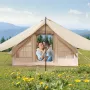 Oppusteligt telt til camping 3-5 person glampende telt med