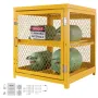 Horizontal Cylinder Storage Cabinet, 4 x 33 lbs Cylinder Capacity, 31.02x30.04x35 inch Propane Storage Cage, Gas Cylinder Cabine