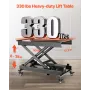 Electric Lift Table, 330 lbs Capacity Single Scissor Lift Table, 8 - 28 in Height Adjustable Lifting Platform, Coffee Table lift