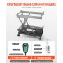 Electric Lift Table, 330 lbs Capacity Single Scissor Lift Table, 8 - 28 in Height Adjustable Lifting Platform, Coffee Table lift