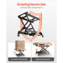 Electric Lift Table, 330 lbs Capacity Single Scissor Lift Table, 8 - 28 in Height Adjustable Lifting Platform, Coffee Table lift