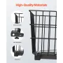Scooter Rear Basket, Heavy Duty Metal Wire Basket with Handle, Spacious Cargo Basket, Works with 1-inch Receiver, Compatible wit