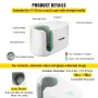 Mug Press Machine, Automatic Mug Heat Press 311.84-425.2 g, Cup Transfer Sublimation Portable Coffee Presser with One-touch Butt