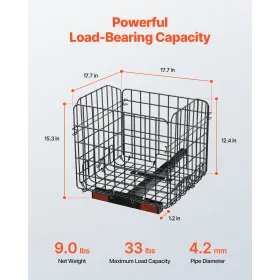 Scooter bagkurv foldekurv 1-tommer modtager Pride Mobility Scooter