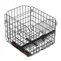 Scooter Rear Basket, Folding Metal Wire Basket, Heavy Duty & Spacious Cargo Basket, Works with 1-inch Receiver, Compatible with 