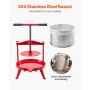 Frugtvin Press Manual Press til vinfremstilling 2,38 gal/9L
