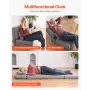 Convertible Flip Chair, 5-Position Adjustable Floor Lazy Sofa, Folding Upholstered Couch Bed with Adjustable Backrest Metal Fram