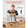 3.17 Gal/12L Fruit Wine Press, 2 Stainless Steel Barrels, Manual Juice Maker, Cider Apple Grape Tincture Honey Olive Oil Making 