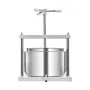 3.17 Gal/12L Fruit Wine Press, 2 Stainless Steel Barrels, Manual Juice Maker, Cider Apple Grape Tincture Honey Olive Oil Making 