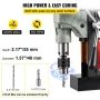 Magnetic Drill, 1200W 4 cm Boring Diameter, 2922lbf/13000N Portable Electric Mag Drill Press with Variable Speed, 580 RPM Drilli