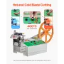 Automatic Webbing Cutting Machine, Hot and Cold Ribbon Cutting Machine with Adjustable Temperature and LCD Display, Zipper Tapes