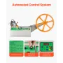 Automatic Webbing Cutting Machine, Hot and Cold Ribbon Cutting Machine with Adjustable Temperature and LCD Display, Zipper Tapes