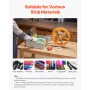 Automatic Webbing Cutting Machine, Hot and Cold Ribbon Cutting Machine with Adjustable Temperature and LCD Display, Zipper Tapes