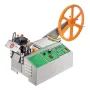 Automatic Webbing Cutting Machine, Hot and Cold Ribbon Cutting Machine with Adjustable Temperature and LCD Display, Zipper Tapes