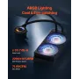 CPU Liquid Cooler, AIO CPU Water Cooler - 120mm PWN Fans & Pump, Customizable Black PC Liquid Cooler with 2.1" LCD Display & ARG
