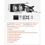 CPU Liquid Cooler, AIO CPU Water Cooler - 120mm PWN Fans & Pump, Customizable Black PC Liquid Cooler with 2.1" LCD Display & ARG
