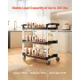 Heavy Duty Utility Cart 500 lbs kapacitet 3-lags servicevogn