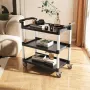 Heavy Duty Utility Cart 500 lbs kapacitet 3-lags servicevogn