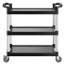 Heavy Duty Utility Cart 500 lbs kapacitet 3-lags servicevogn