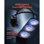 CPU Liquid Cooler, AIO CPU Water Cooler - 3 x 120mm PWN Fans & Pump, Customizable Black PC Liquid Cooler with 2.1" LCD Display &