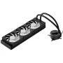 CPU Liquid Cooler, AIO CPU Water Cooler - 3 x 120mm PWN Fans & Pump, Customizable Black PC Liquid Cooler with 2.1" LCD Display &