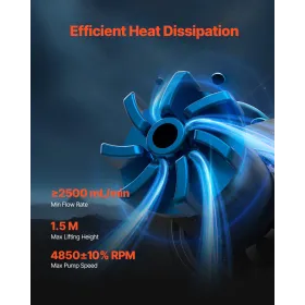 CPU Liquid Cooler AIO CPU -vandkøler med 120 mm PWN -fans til Intel AMD