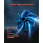 CPU Liquid Cooler AIO CPU -vandkøler med 120 mm PWN -fans til