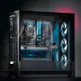 CPU Liquid Cooler, AIO CPU Water Cooler - 120mm PWN Fans, Pump, 1.8" Display, Max. 2200RPM CPU Cooling Fan, Efficient Black PC W