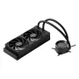 CPU Liquid Cooler, AIO CPU Water Cooler - 120mm PWN Fans, Pump, 1.8" Display, Max. 2200RPM CPU Cooling Fan, Efficient Black PC W