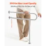 Toilet Safety Rail, 31.5 Inch U-Shaped Handicap Grab Bar, 304 Stainless Steel Senior Safety Pole, Toilet Grab Bars with Anti-Sli