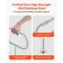 Toilet Safety Rail, 31.5 Inch U-Shaped Handicap Grab Bar, 304 Stainless Steel Senior Safety Pole, Toilet Grab Bars with Anti-Sli