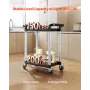 Heavy Duty Utility Cart 300 lbs kapacitet 2-lags servicevogn