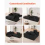 Modular Sectional Sofa, L Shaped Modular Sofa with Chaise, Cloud Sectional Couch with High Rebound Sponge and Density, Upholster