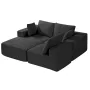 Modular Sectional Sofa, L Shaped Modular Sofa with Chaise, Cloud Sectional Couch with High Rebound Sponge and Density, Upholster