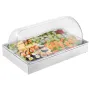 Bordplade mad serveringsskærm med containerkrydderi -dispenser