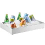 Countertop Food Serving Display Container, 1 x 1 Pan Stainless Steel Food Serving Tray, Buffet Condiment Dispenser Display Rack 