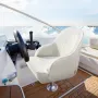 Boat Seat, Low Backrest, Boat Seat Captain Bucket Seat with Thickened Sponge Cushion & Waterproof PVC Leather, Ergonomic Design,