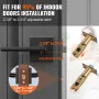 Privacy Door Handle, 5-Pack Matte Black Door Lever, Right or Left Handing Reversible Lever with Keyless Lock, 45° Rotation to Op
