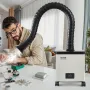 Lodde-røgekstraktor 85W børsteløs røgabsorber med 3-trins filtre